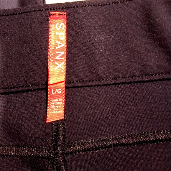 SPANX Pants sz Lge Navy Blue Style 20214R Ponte Ankle Pull-On Pockets EUC - Picture 8 of 10